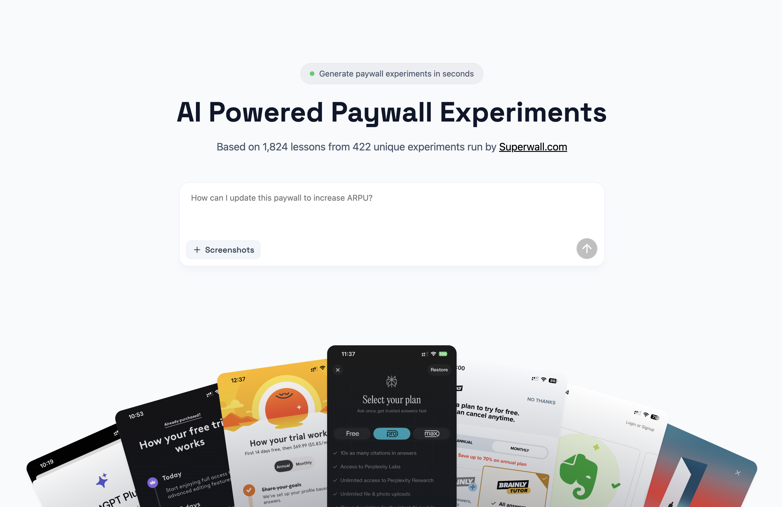 AI Generated Paywall Experiments by Superwall